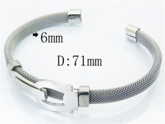 HY Wholesale 316L Stainless Steel Bangle (Steel Wire)-HY64B1468HJU