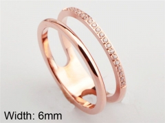 HY Wholesale 316L Stainless Steel CZ Rings-HY0038R098