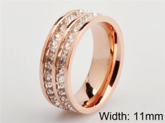 HY Wholesale 316L Stainless Steel CZ Rings-HY0038R070