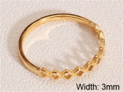 HY Wholesale 316L Stainless Steel Hollow Rings-HY0037R118