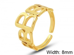 HY Wholesale 316L Stainless Steel Open Rings-HY0039R031