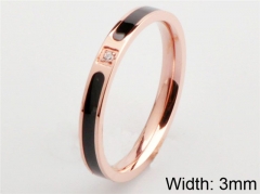 HY Wholesale 316L Stainless Steel CZ Rings-HY0038R128