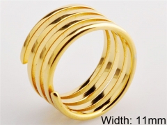 HY Wholesale 316L Stainless Steel Hollow Rings-HY0038R082