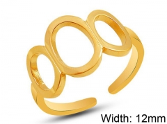 HY Wholesale 316L Stainless Steel Open Rings-HY0039R016