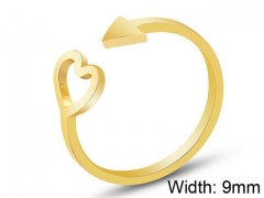 HY Wholesale 316L Stainless Steel Open Rings-HY0039R035
