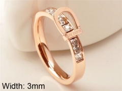 HY Wholesale 316L Stainless Steel CZ Rings-HY0038R123