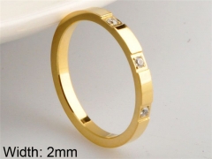 HY Wholesale 316L Stainless Steel CZ Rings-HY0038R112