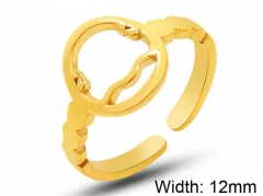 HY Wholesale 316L Stainless Steel Open Rings-HY0039R003
