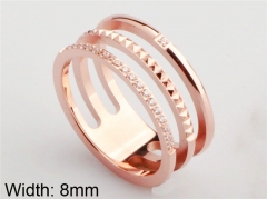 HY Wholesale 316L Stainless Steel Hollow Rings-HY0038R091