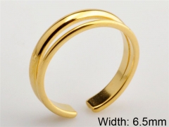 HY Wholesale 316L Stainless Steel Open Rings-HY0038R084