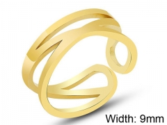 HY Wholesale 316L Stainless Steel Open Rings-HY0039R005