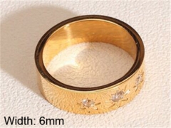 HY Wholesale 316L Stainless Steel CZ Rings-HY0037R042