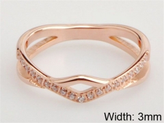 HY Wholesale 316L Stainless Steel CZ Rings-HY0038R133