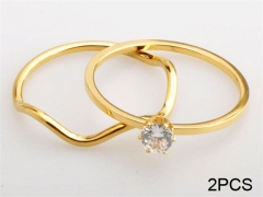 HY Wholesale 316L Stainless Steel CZ Rings-HY0038R038