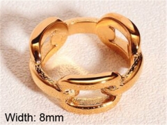 HY Wholesale 316L Stainless Steel Hollow Rings-HY0037R116