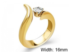HY Wholesale 316L Stainless Steel CZ Rings-HY0039R180