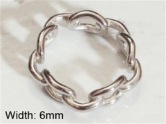 HY Wholesale 316L Stainless Steel Hollow Rings-HY0037R113