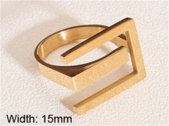 HY Wholesale 316L Stainless Steel Hollow Rings-HY0037R099