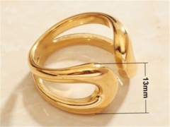 HY Wholesale 316L Stainless Steel Hollow Rings-HY0037R038