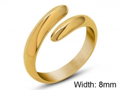 HY Wholesale 316L Stainless Steel Open Rings-HY0039R168