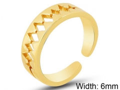 HY Wholesale 316L Stainless Steel Open Rings-HY0039R020