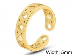HY Wholesale 316L Stainless Steel Open Rings-HY0039R025