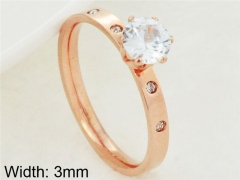 HY Wholesale 316L Stainless Steel CZ Rings-HY0038R145