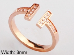HY Wholesale 316L Stainless Steel Open Rings-HY0038R045