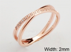 HY Wholesale 316L Stainless Steel CZ Rings-HY0038R083