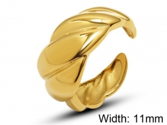 HY Wholesale 316L Stainless Steel Open Rings-HY0039R125
