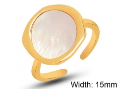 HY Wholesale 316L Stainless Steel Open Rings-HY0039R002