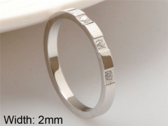 HY Wholesale 316L Stainless Steel CZ Rings-HY0038R114