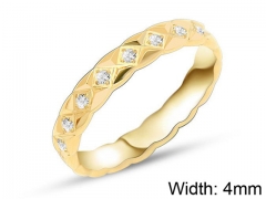 HY Wholesale 316L Stainless Steel CZ Rings-HY0039R122