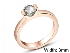 HY Wholesale 316L Stainless Steel CZ Rings-HY0039R112
