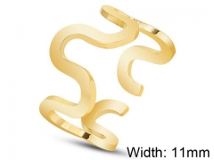 HY Wholesale 316L Stainless Steel Open Rings-HY0039R034