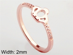 HY Wholesale 316L Stainless Steel CZ Rings-HY0038R122