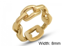 HY Wholesale 316L Stainless Steel Hollow Rings-HY0039R081
