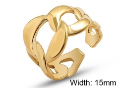 HY Wholesale 316L Stainless Steel Open Rings-HY0039R152