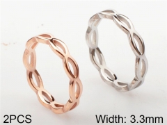 HY Wholesale 316L Stainless Steel Hollow Rings-HY0038R126