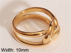 HY Wholesale 316L Stainless Steel Hollow Rings-HY0037R135