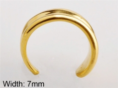 HY Wholesale 316L Stainless Steel Open Rings-HY0038R074