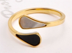 HY Wholesale 316L Stainless Steel Open Rings-HY0038R097