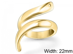 HY Wholesale 316L Stainless Steel Open Rings-HY0039R124