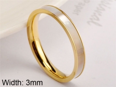 HY Jewelry Wholesale Stainless Steel 316L Shell Or Pearl Rings-HY0038R016