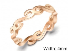 HY Wholesale 316L Stainless Steel Hollow Rings-HY0039R183