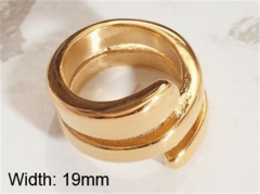 HY Wholesale 316L Stainless Steel Hollow Rings-HY0037R020