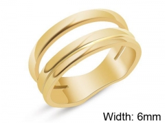 HY Wholesale 316L Stainless Steel Hollow Rings-HY0039R127