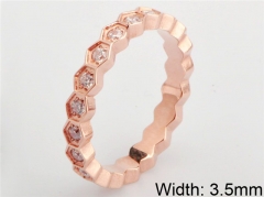 HY Wholesale 316L Stainless Steel CZ Rings-HY0038R109