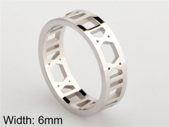 HY Wholesale 316L Stainless Steel Hollow Rings-HY0038R125
