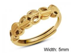 HY Wholesale 316L Stainless Steel Hollow Rings-HY0039R096
